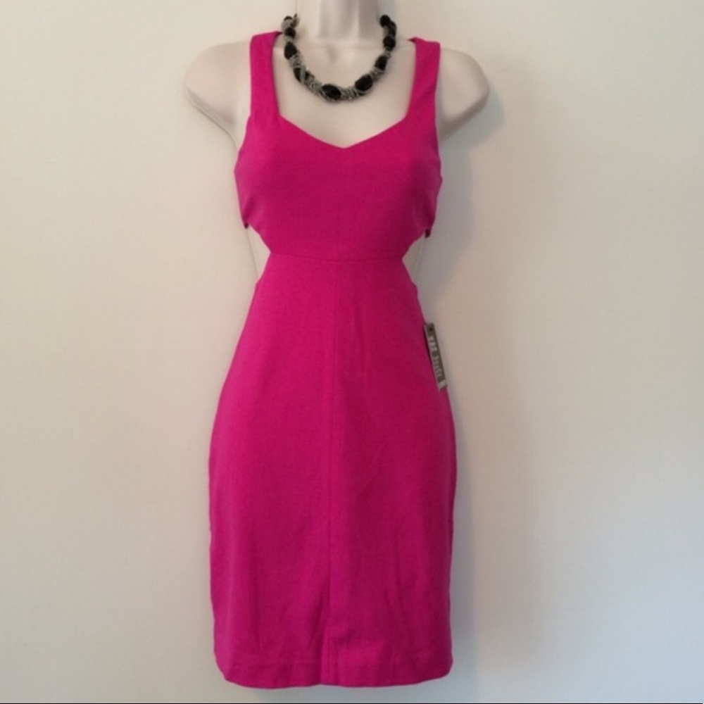 NWT Express pink cutout dress